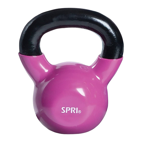 SPRI KETTLEBELL kb8 User manual