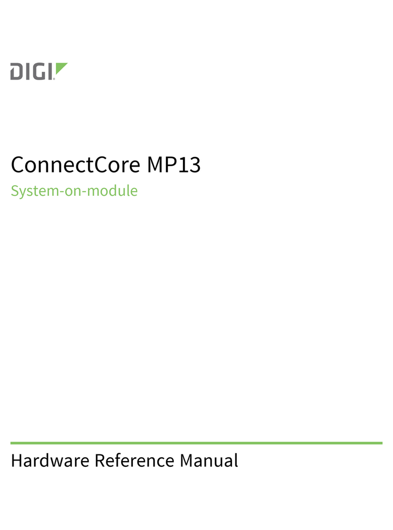 Digi ConnectCore MP13 Hardware reference manual