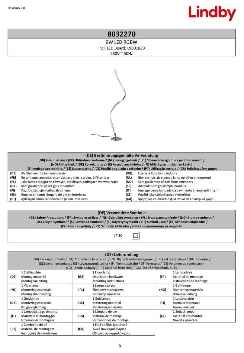Lindby 8032270 user manual