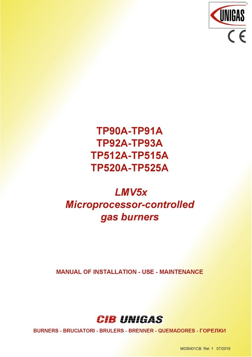 CIB UNIGAS TP90A Operating manual