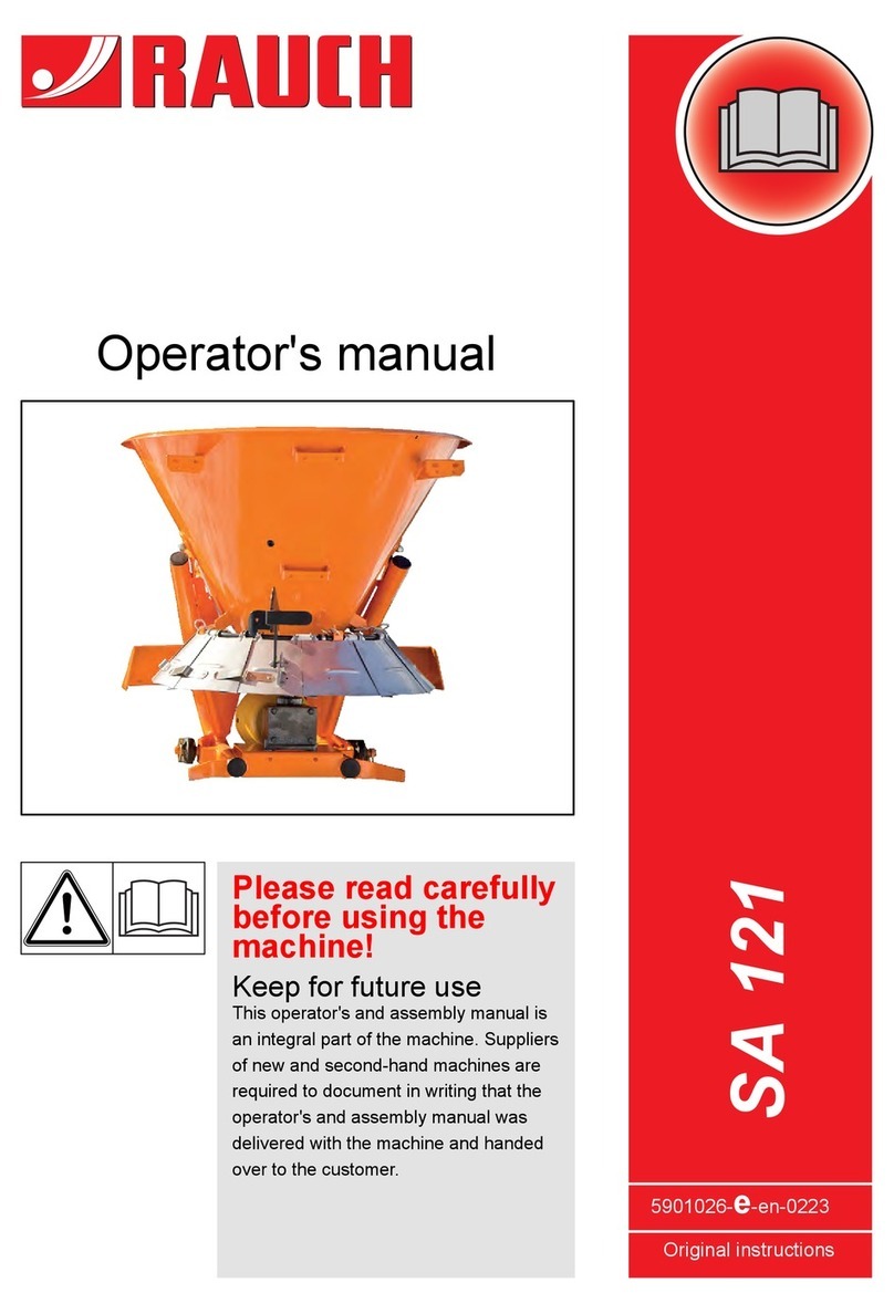 Rauch SA 121 Operator's manual