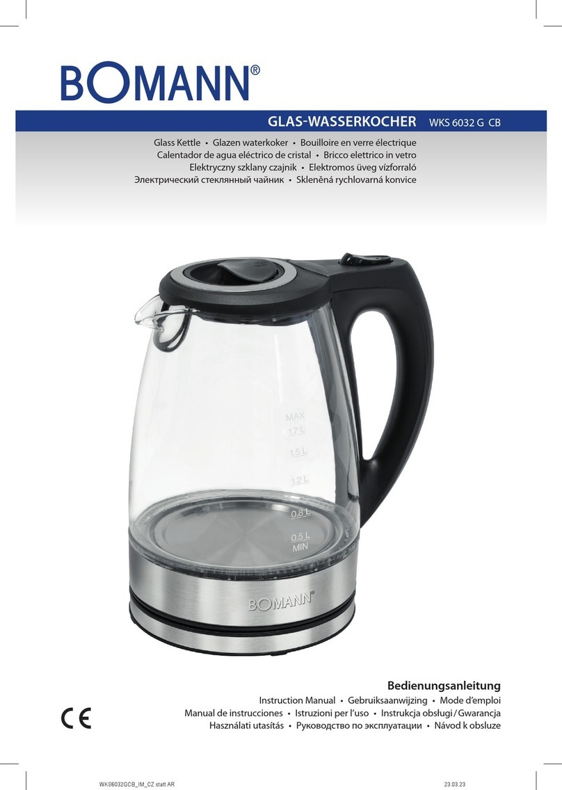 BOMANN WKS 6032 G CB instruction manual