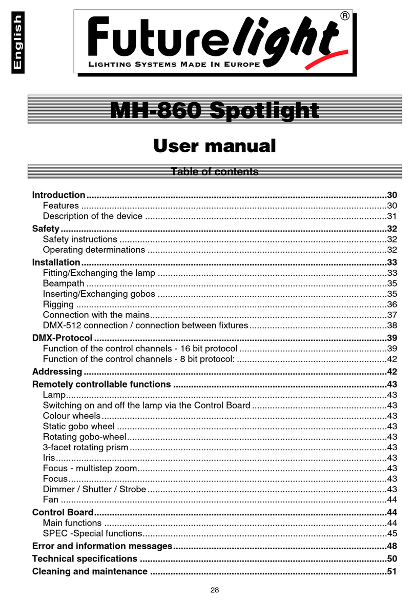 Future light MH - 860 user manual