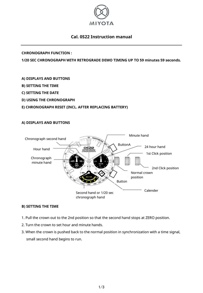Citizen 0S22 User manual Citizen 0S22 User manual