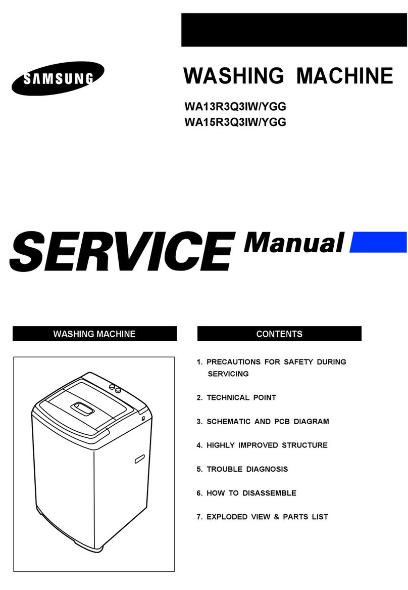 Samsung WA13R3Q3IW/YGG User manual