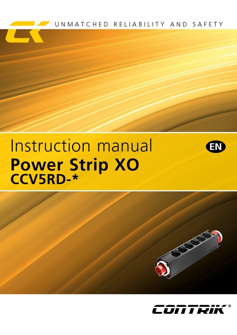 Contrik XO CCV5RD Series instruction manual