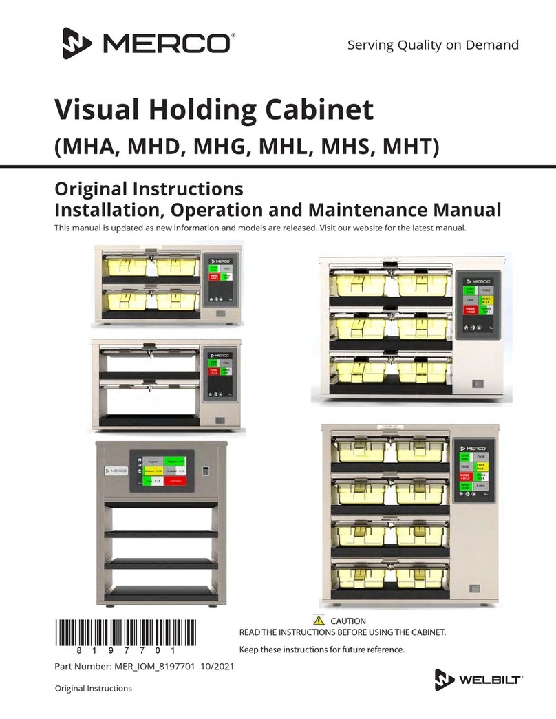 Welbilt Merco MHA Original Instructions Installation, Operation and Maintenance Manual