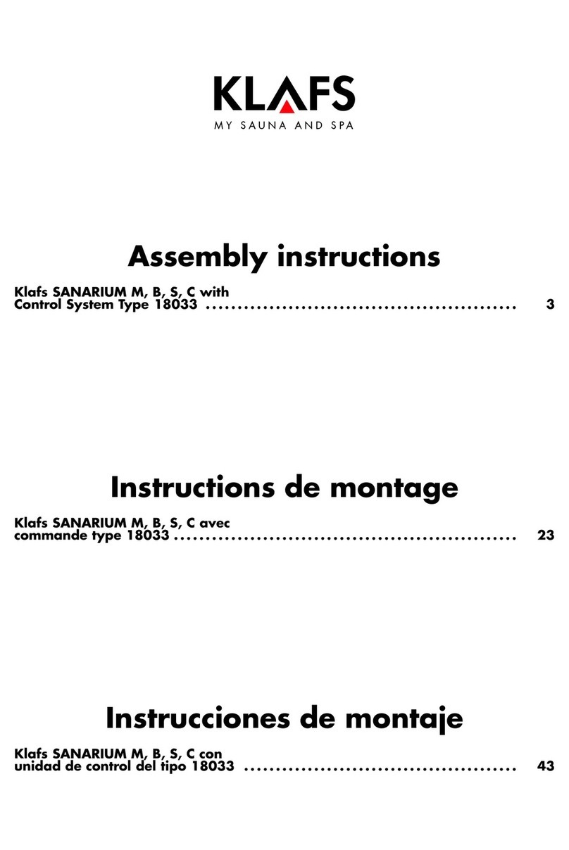 Klafs SANARIUM M Assembly instructions