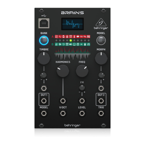 Behringer BRAINS quick start guide