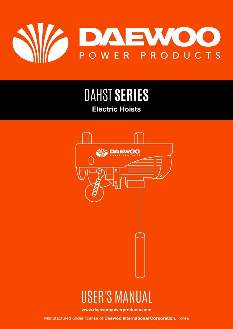 Daewoo DAHST Series User manual
