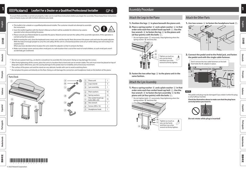 Roland GP-6 Manual