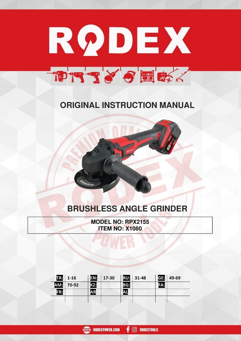 RODEX RPX2155 Original instruction manual
