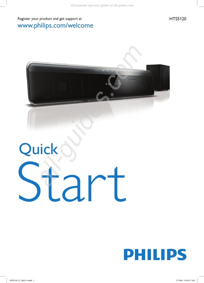 Philips HTS5120 quick start
