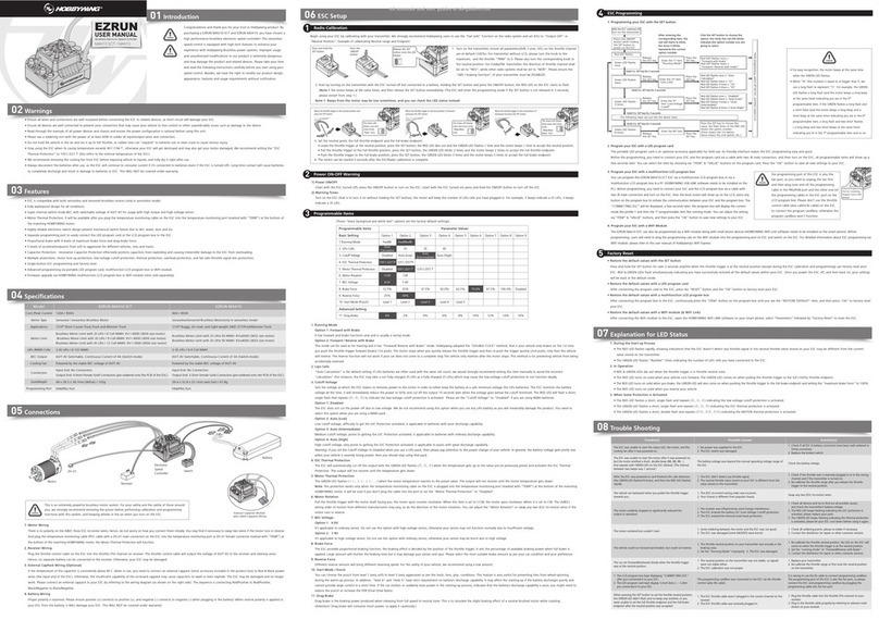 Hobby-Wing EZRUN MAX10 SCT user manual