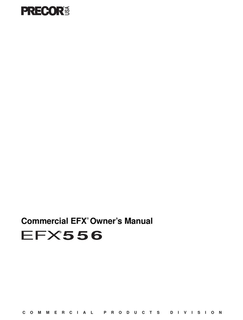 Precor EFX 556 User manual