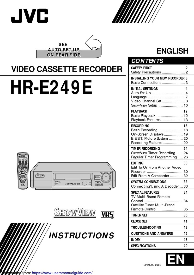 JVC HR-E249E instructions