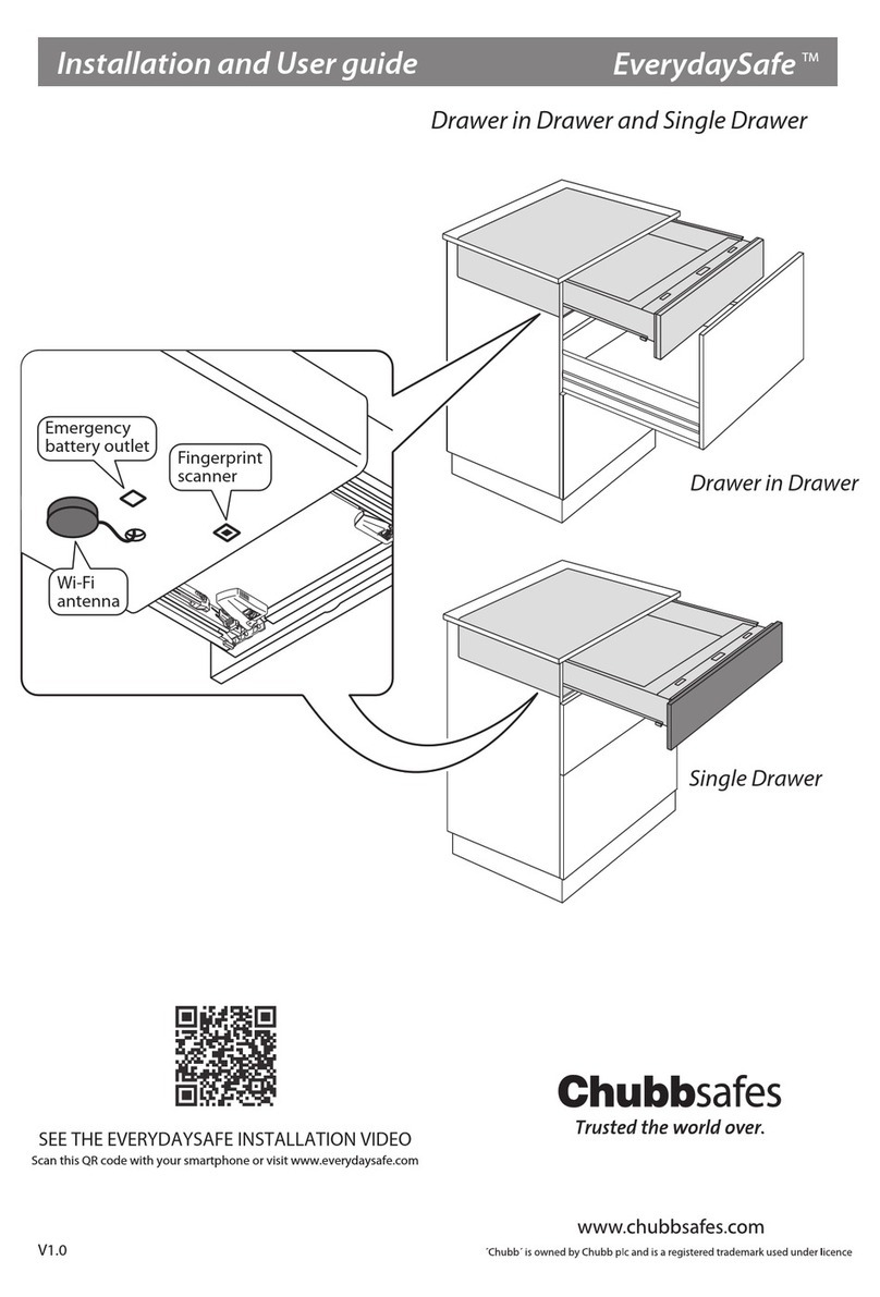 Chubbsafes EverydaySafe Installation and user guide