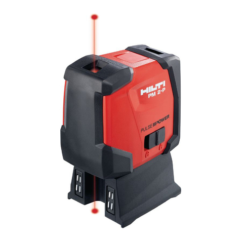 Hilti PM 2-P User manual Hilti PM 2-P User manual