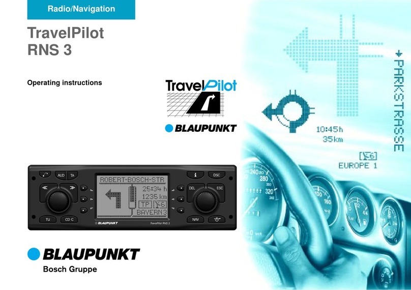 Blaupunkt TravelPilot RNS 3 operating instructions