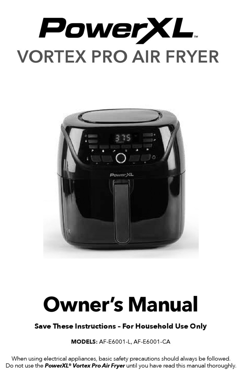 PowerXL VORTEX PRO AF-E6001-L owner's manual