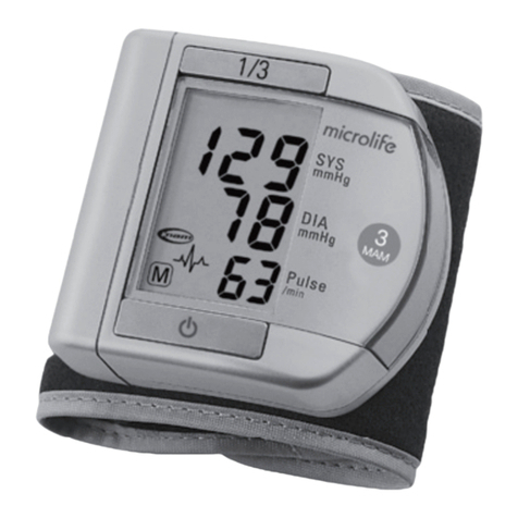 Microlife BP W100 MAM Wrist User manual