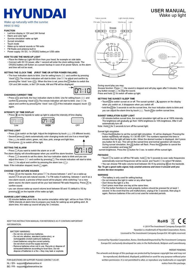 Hyundai HHA151902 User manual
