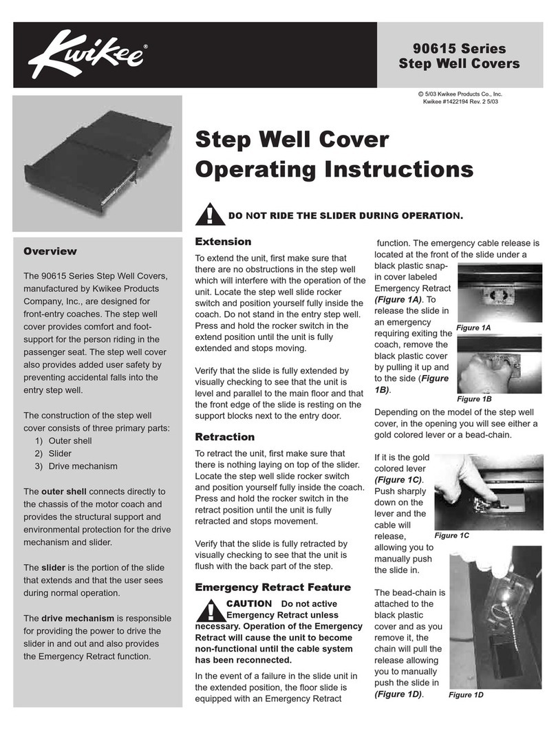 Kwikee 90615 Series operating instructions