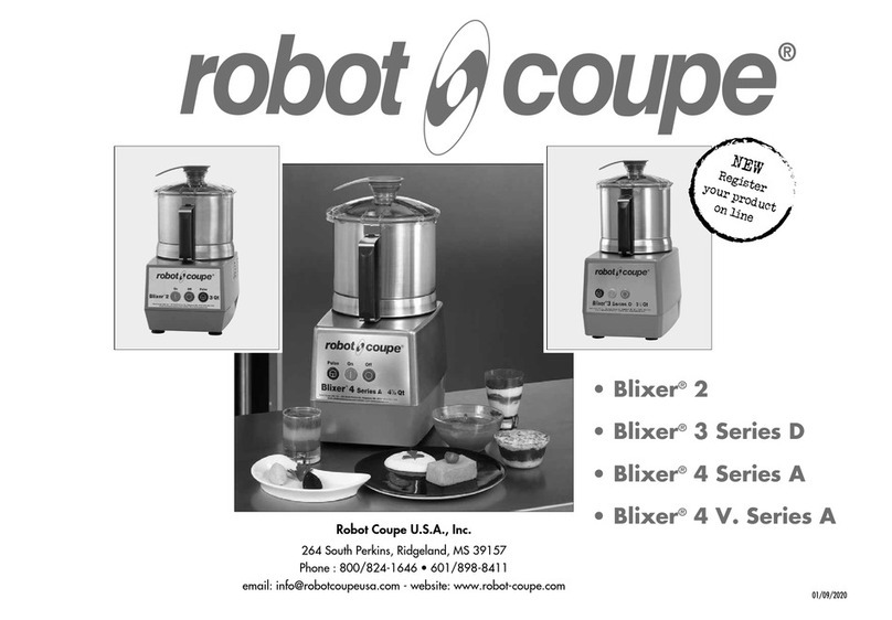 Robot Coupe Blixer 3 D Series User manual