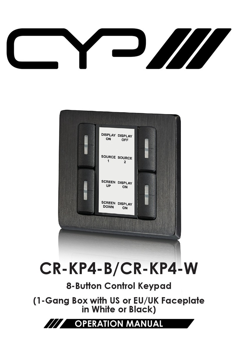 CYP CR-KP4-B Operation manual