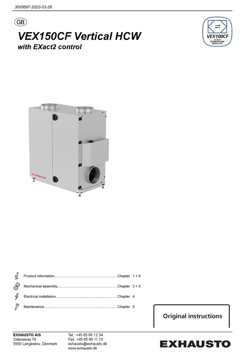 Exhausto VEX150CF H User manual
