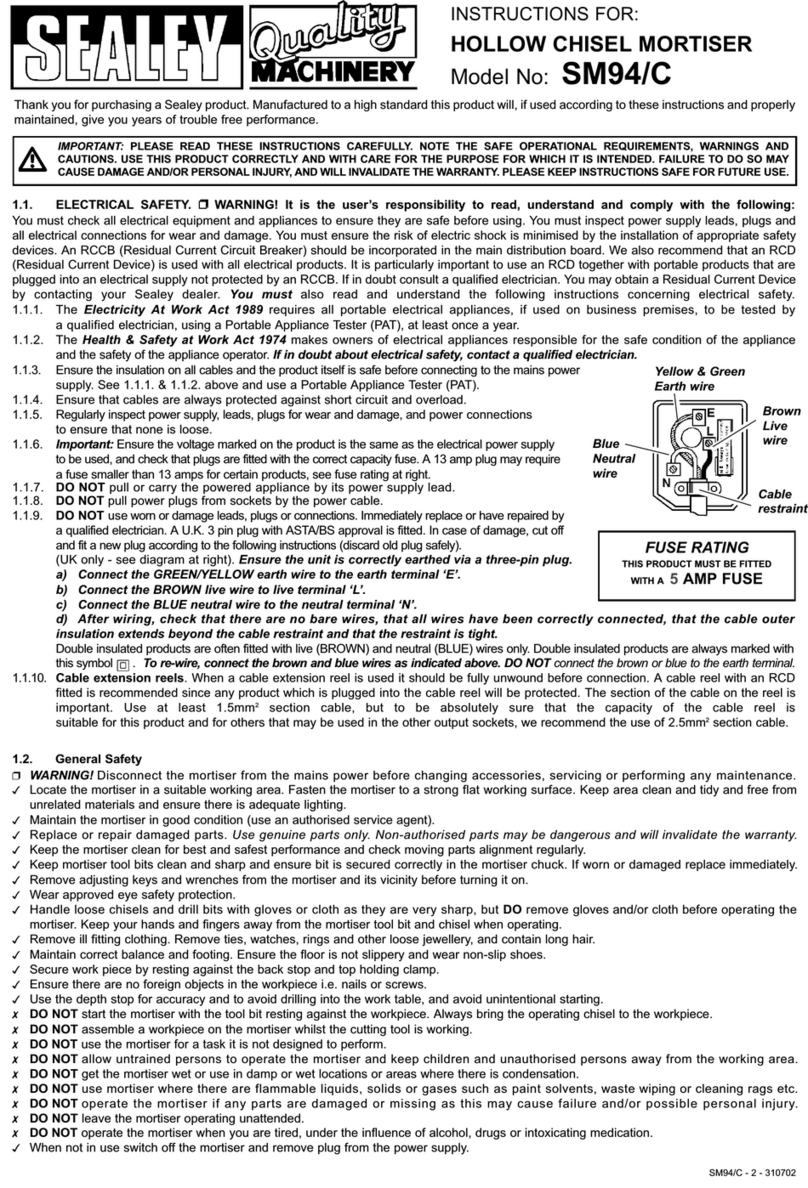Sealey SM94/C User manual
