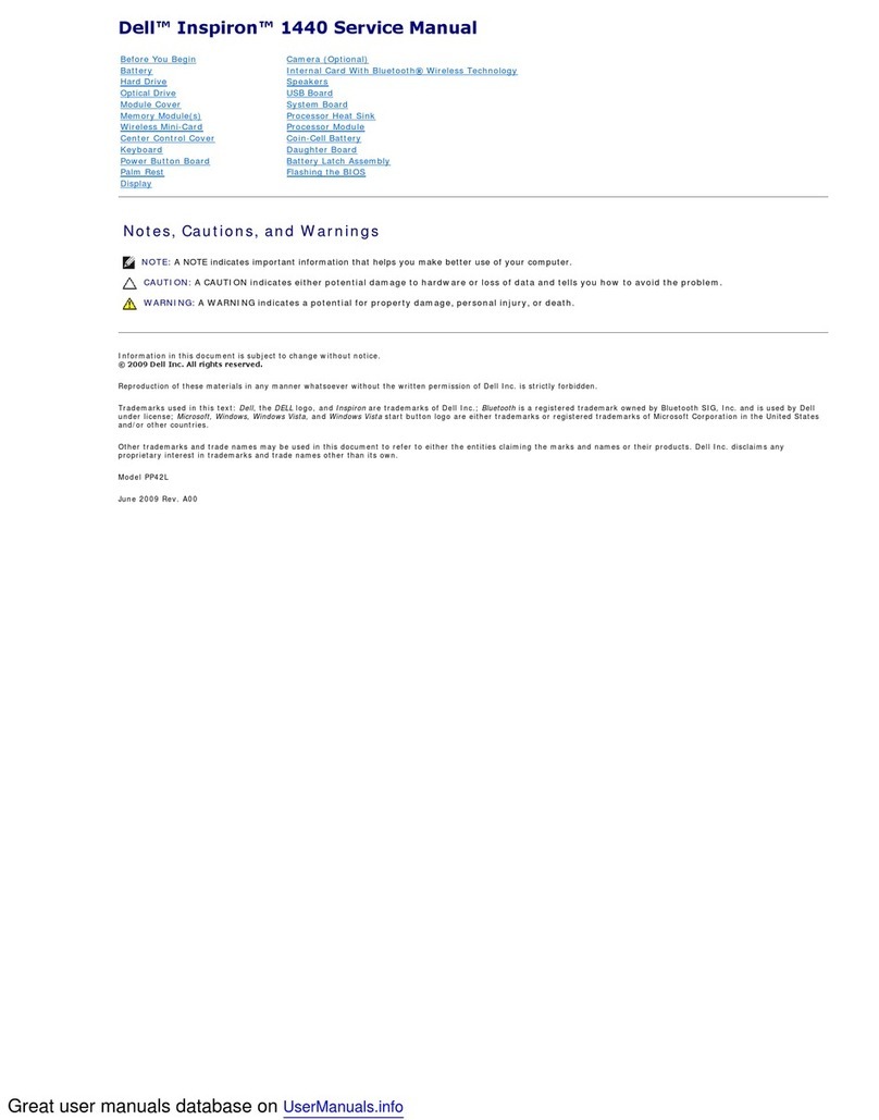 Dell Inspiron 1440 User manual