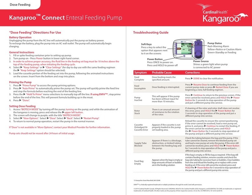 Cardinal Health Kangaroo Connect User manual