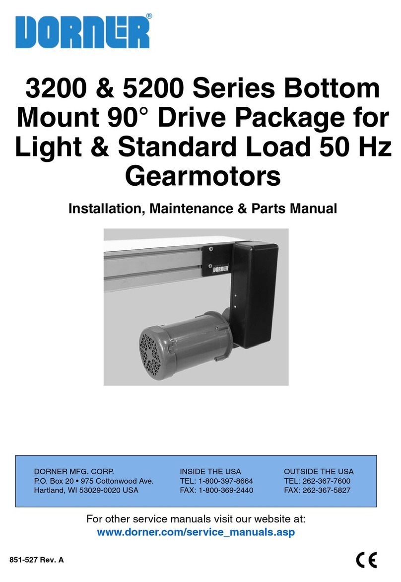 Dorner 3200 Series User manual