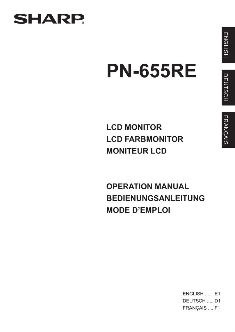 Sharp PN-655RE User manual Sharp PN-655RE User manual