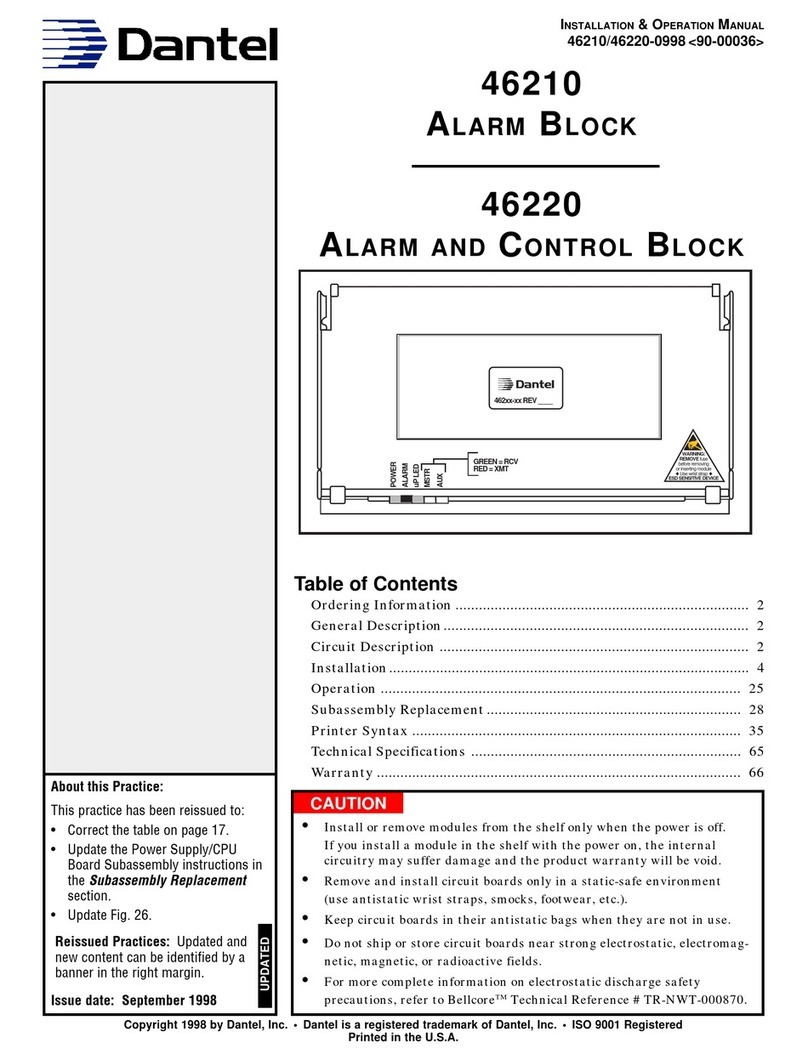 Dantel 46210 User manual