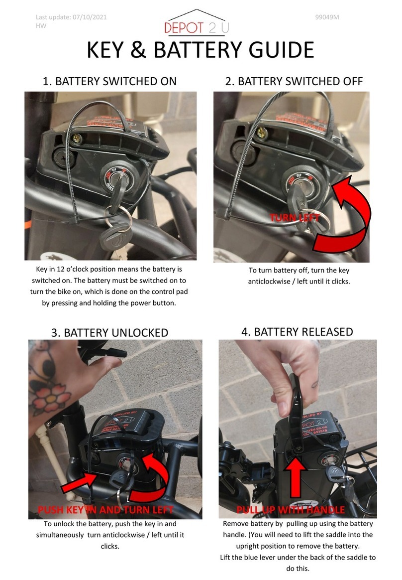 DEPOT 2 U 99049M Battery guide