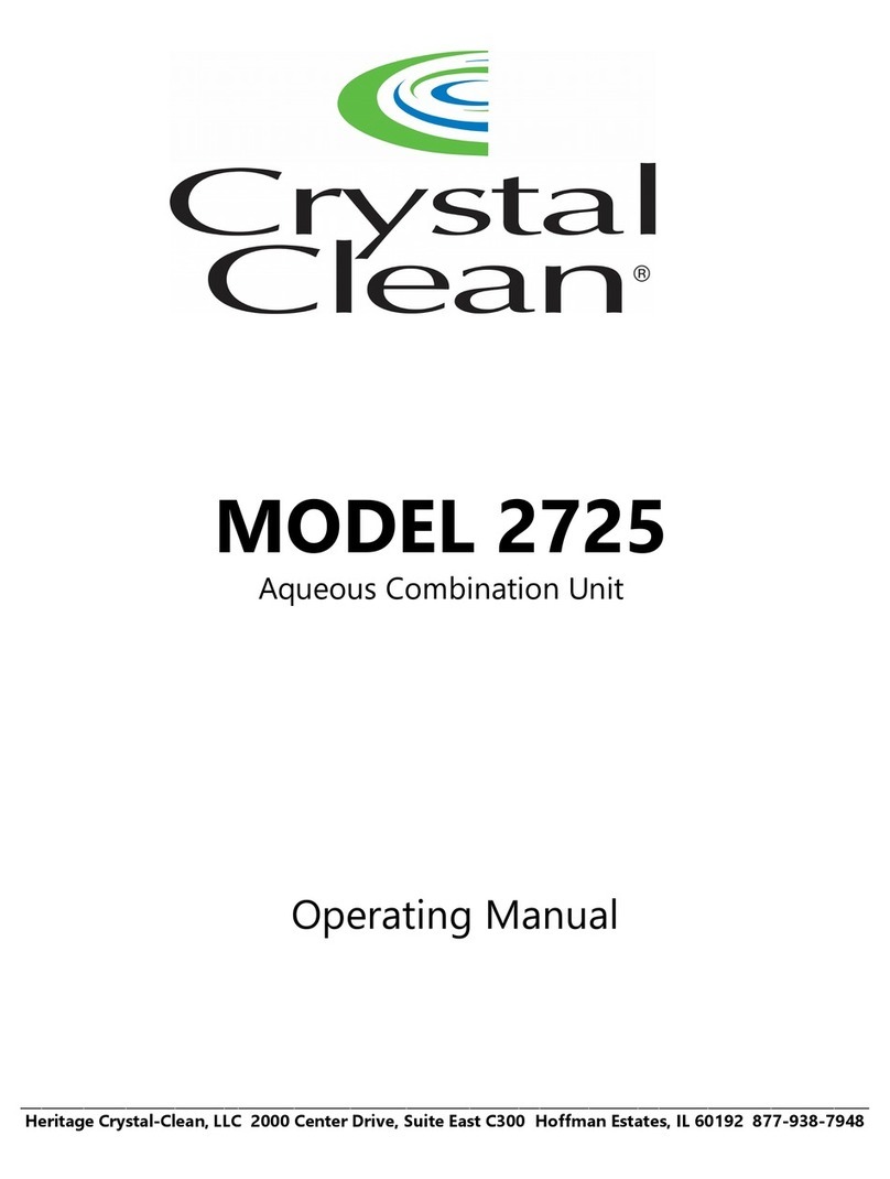 Crystal Clean 2725 operating manual Crystal Clean 2725 operating manual