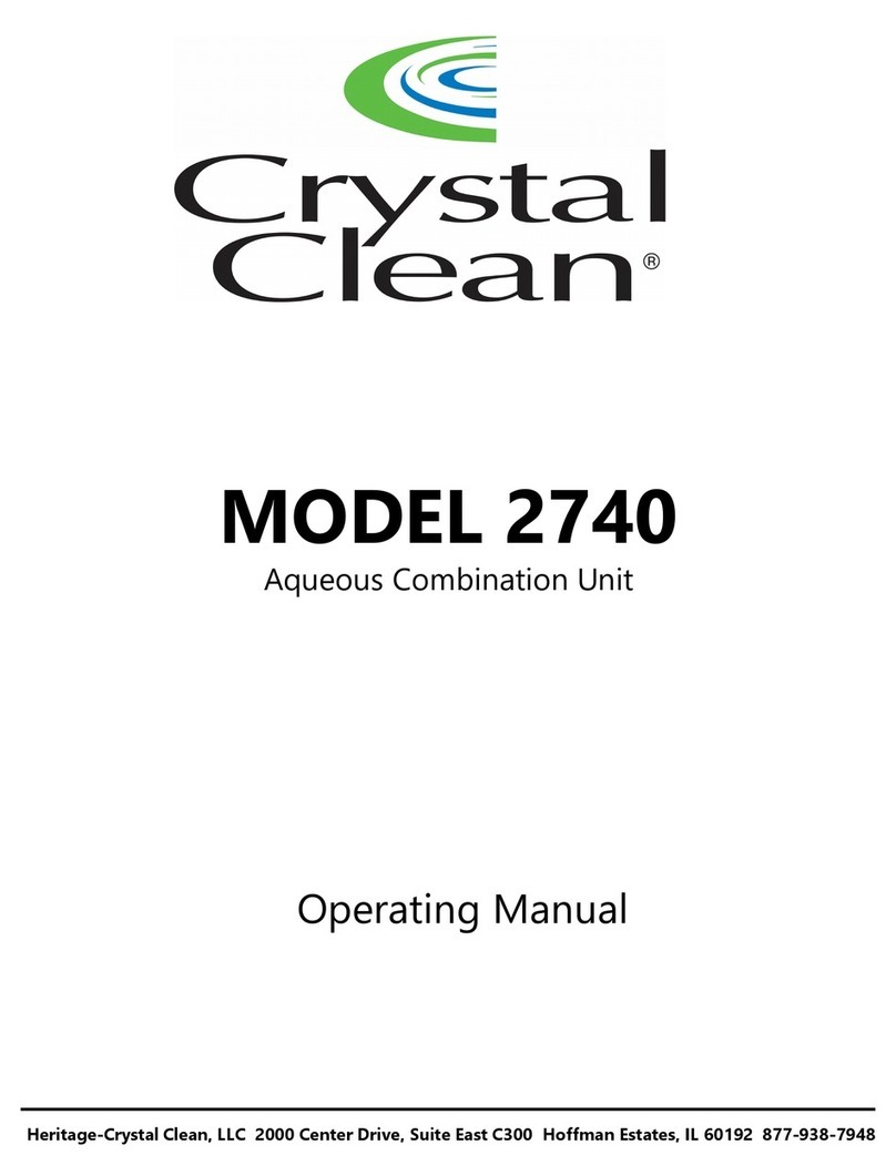 Crystal Clean 2740 operating manual