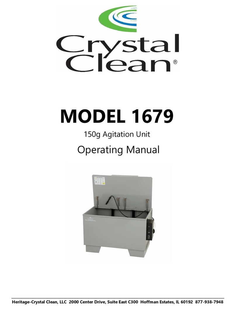 Crystal Clean 1679 operating manual