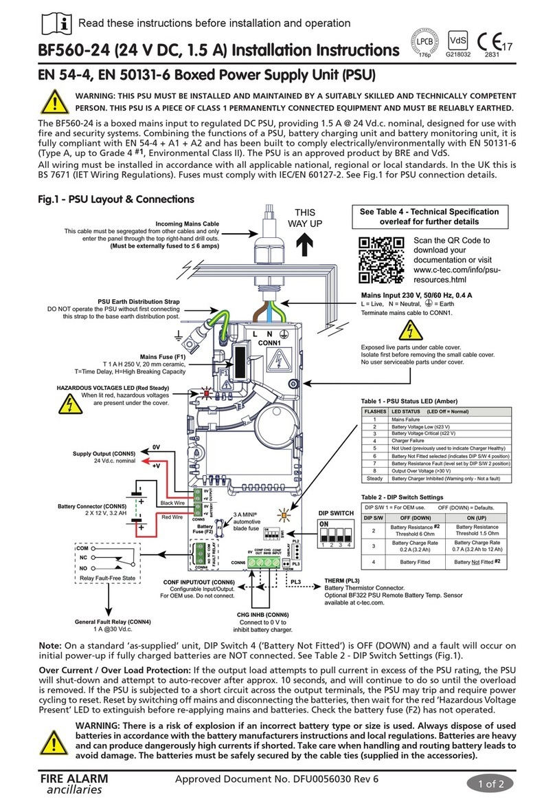 C-TEC BF560-24 installation instructions