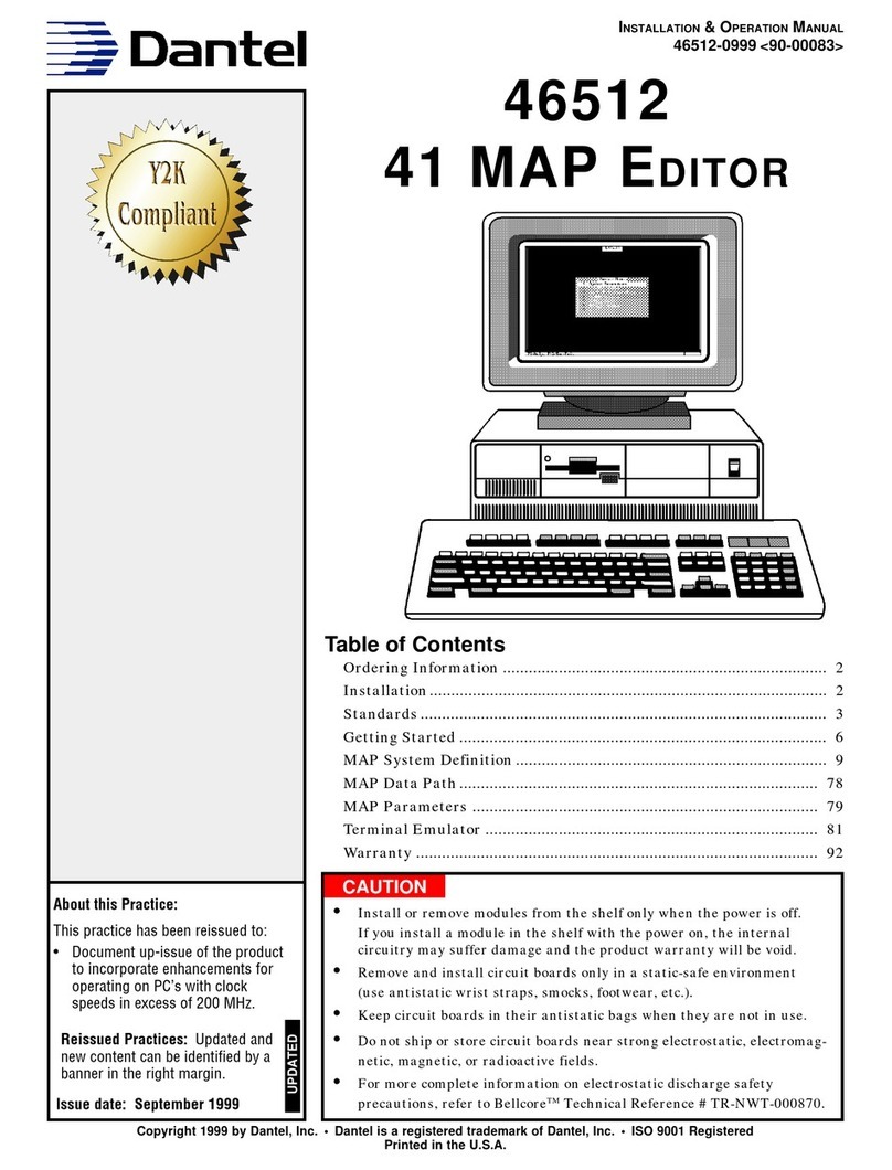 Dantel 46512 Installation & operation manual Dantel 46512 Installation & operation manual