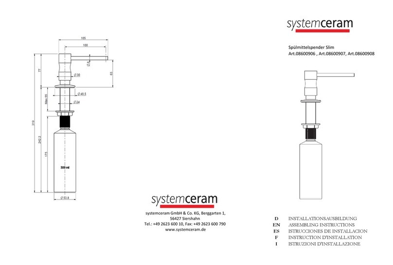 systemceram 08600906 Installation guide