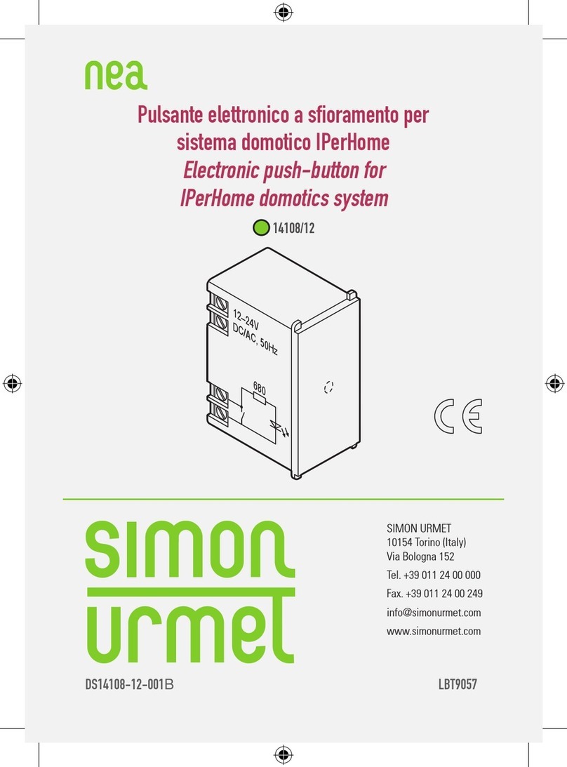 SIMON URMET nea 14108 manual