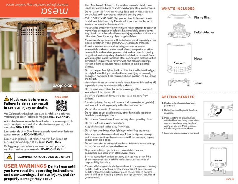 Solo Stove mesa instructions