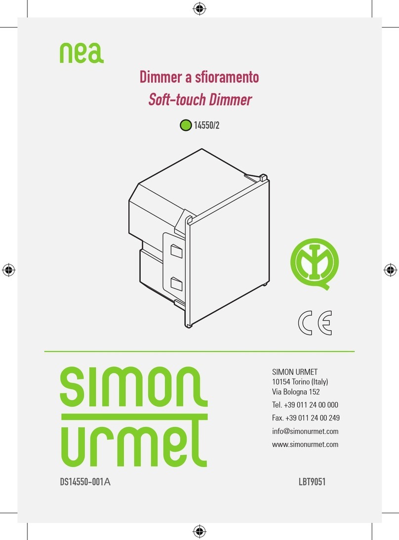 SIMON URMET NEA 14550/2 User manual