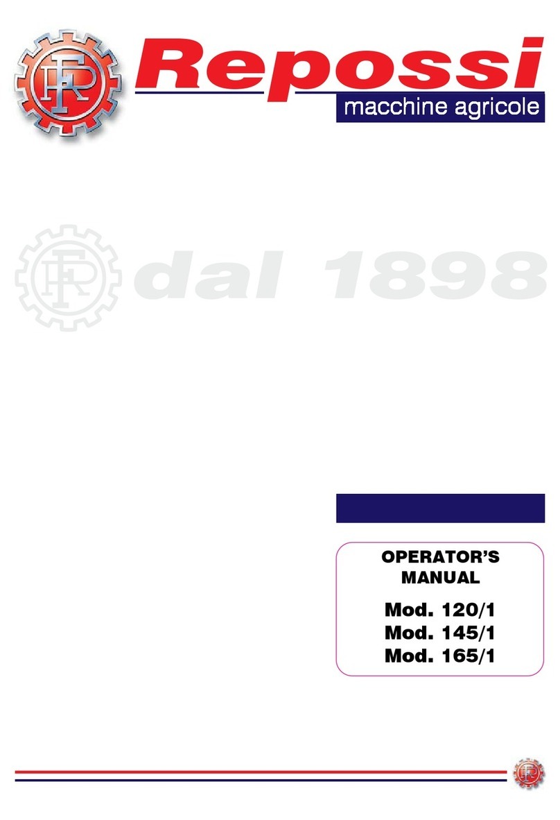 Repossi 120/1 Operator's manual