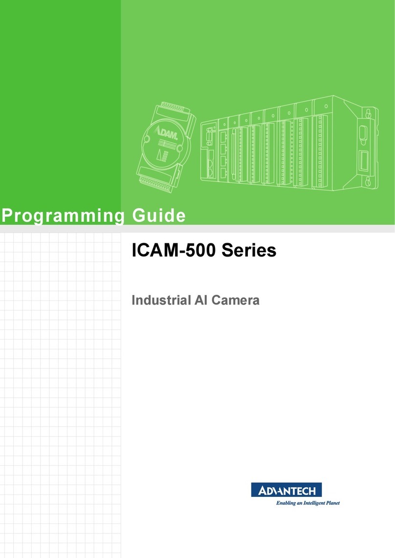 Advantech ICAM-500 Series Programming guide Advantech ICAM-500 Series Programming guide