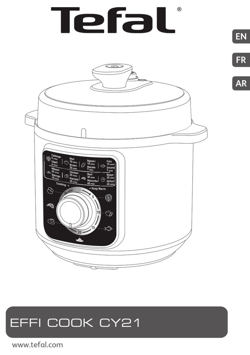 TEFAL EFFI COOK CY21 User manual