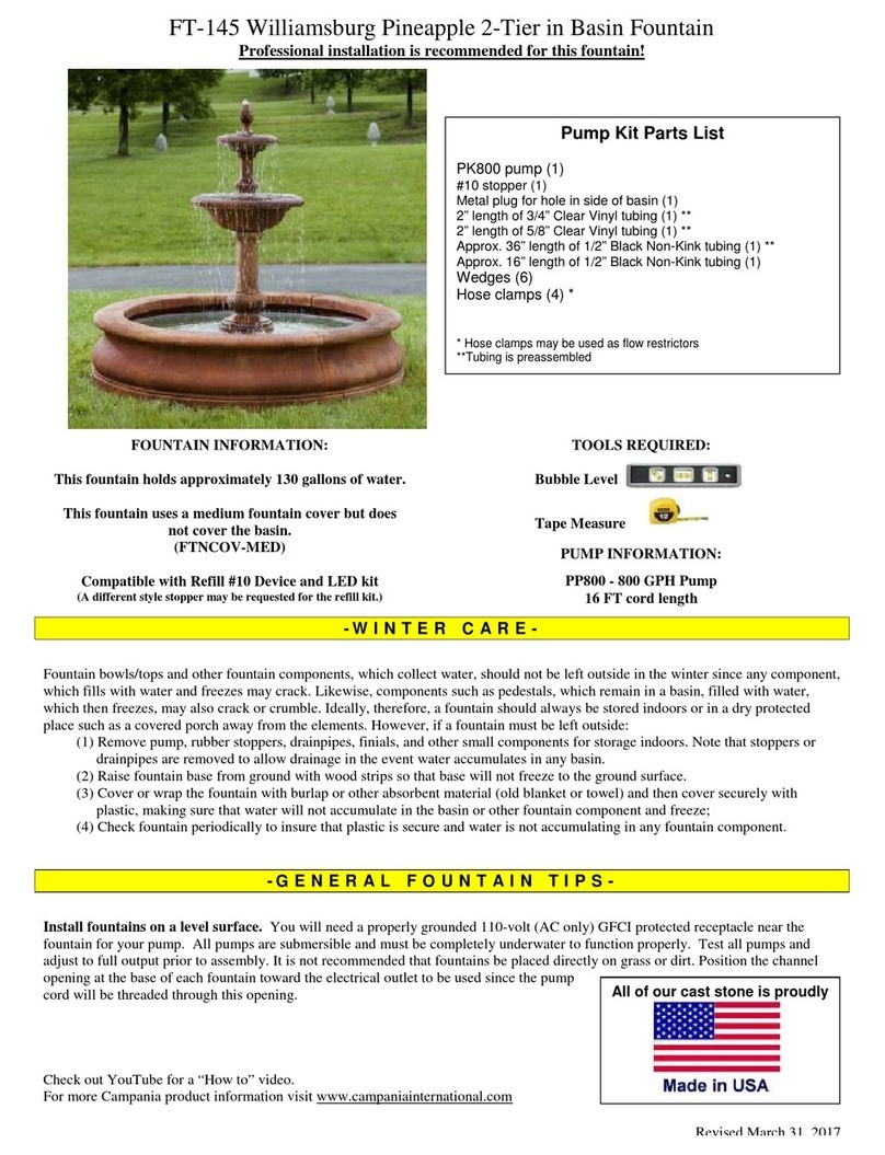 Campania International Williamsburg Pineapple FT-145 installation instructions